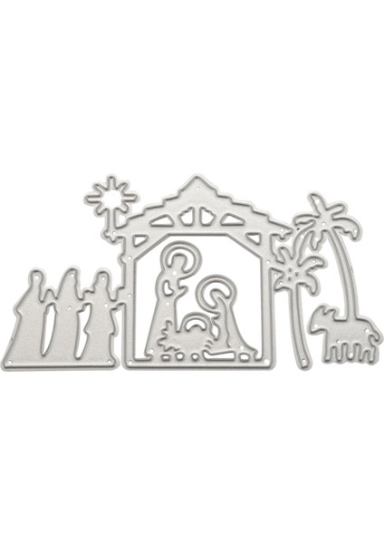 Kesme Kalıpları Şablon Şablonu Scrapbooking Kabartma Makinesi Kabartma Şablon Şablonları, Big Shot / Cuttlebug / ve Diğer Delme Makineleri Için (G) (Yurt Dışından)