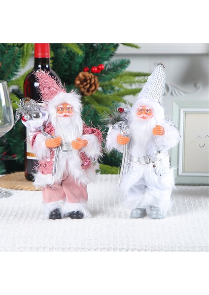 Noel Baba Noel Süsleri Ayakta Noel Baba Görseli Noel Süslemeleri Tatil Evi Dekorasyonu (Yurt Dışından)