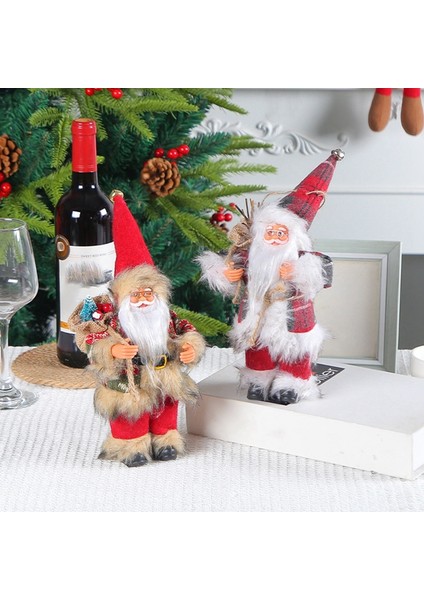Noel Baba Noel Süsleri Ayakta Noel Baba Görseli Noel Süslemeleri Tatil Evi Dekorasyonu (Yurt Dışından) indirimleri