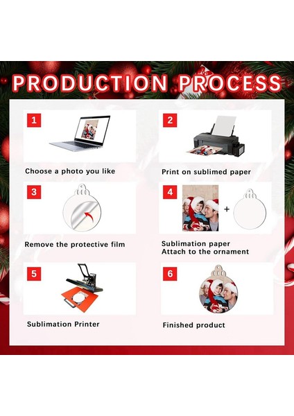 20 Adet Süblimasyon Noel Süsü Boş Mdf Çift Taraflı Isı Transferi Süblimasyon Anma Noel Süsü (Yurt Dışından) indirimleri