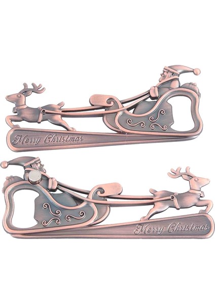 2 Adet Noel Alaşımlı Şişe Açacağı, Noel Partisi Dekorasyon Hediyesi, Arkadaşlar ve Aile Için Hediye Kutusu ile Parti (Yurt Dışından) fırsatları