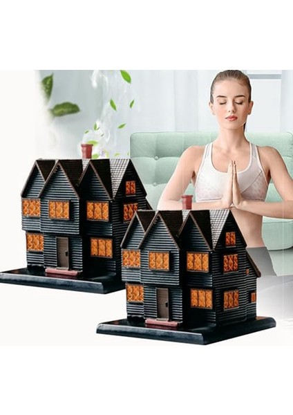 Salems Cadı Evi Tütsü Brülörü Massachusetts Cadı Evi Cadılar Bayramı Noel Tatili Süsleme Tütsü Brülörü 2 Adet (Yurt Dışından) fiyatları