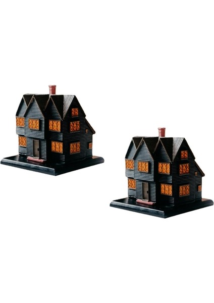 Salems Cadı Evi Tütsü Brülörü Massachusetts Cadı Evi Cadılar Bayramı Noel Tatili Süsleme Tütsü Brülörü 2 Adet (Yurt Dışından) modelleri