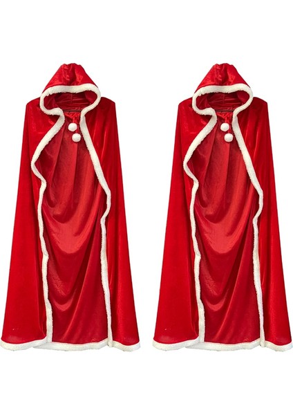 Noel Pelerini Noel Baba Pelerini Yetişkin Kadınlar Için Noel Cadılar Bayramı Kostümü Pelerini Kapüşonlu Giydirme 80CM (Yurt Dışından) fırsatları