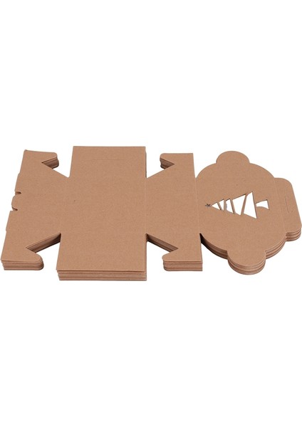 30 Kraft Karton Fırın Kurabiye Kutusu Seti 4X4X2,5 Inç Noel Kekleri, Kurabiyeleri, Brownileri ve Donutları Için Otomatik Açılır Pencere (Yurt Dışından) fiyatları