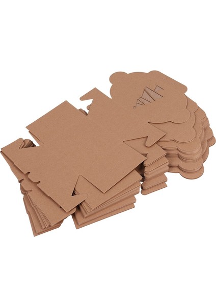 30 Kraft Karton Fırın Kurabiye Kutusu Seti 4X4X2,5 Inç Noel Kekleri, Kurabiyeleri, Brownileri ve Donutları Için Otomatik Açılır Pencere (Yurt Dışından) fırsatları