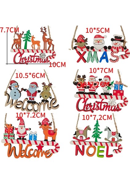 Ön Kapı Için Noel Hoş Geldiniz Yazısı - Renkli Harfli Ahşap Duvara Asılan Yazı Noel Ağacı Kapı Dekor Yazısı Noel (Yurt Dışından) modelleri