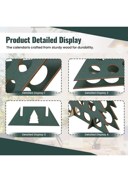 Yetişkin Advent Takvimi, Ahşap Noel Ağacı Mini Alkol Tutucu, Şarap Şişesi Standı ve Hediyelerle Içki Ağacı Geri Sayımı (Yurt Dışından) modelleri