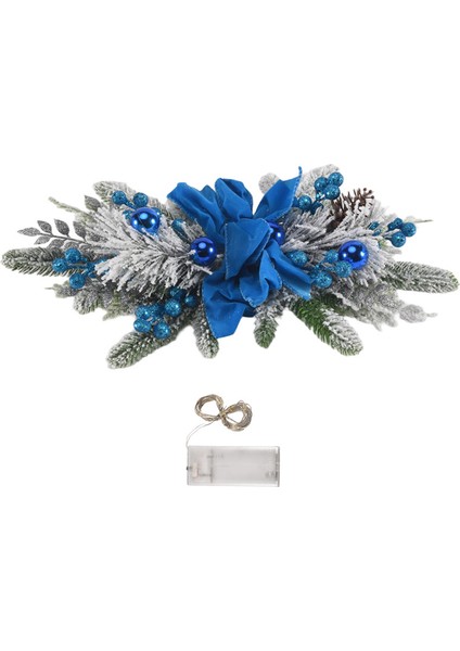 Noel, Merdiven, Kapı, Şömine, Pencere, Dış Mekan Iç Mekan Noel Dekoru Için Mavi Noel Çelengi (Yurt Dışından) fırsatları