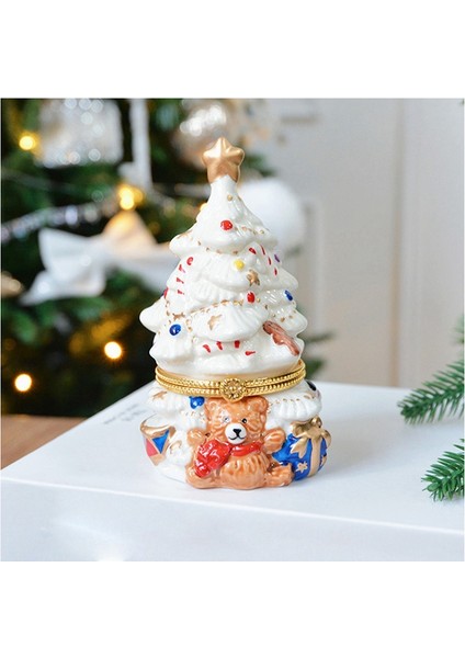 Yeşil Biblo Kutusu Süsleri Noel - Kutu Yüzük Tutucu Düzenleyici Sergileme Mücevher Tutucu Noel Takıları Küpeler Için (Yurt Dışından) fırsatları