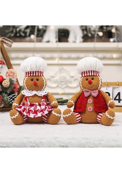 Noel Süsleri, Çizgi Film Oturan Zencefilli Kurabiye Figürleri, Masaüstü Dekorasyon Aksesuarları Kız (Yurt Dışından) indirimleri