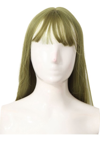 Nane Yeşili Saçaklı Büyük Dalgalı Uzun Kıvırcık Saç Gerçekçi Uzun Peruk Sentetik Peruk Cosplay Maskeli Balo Noel Cadılar Bayramı Için (Yurt Dışından) fiyatları