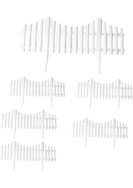 6 Adet Avlu Iç Veya Dış Mekan Bahçe Çiti Plastik Çit Anaokulu Çiçek Küçük Çit Kendin Yap Çit Dekorasyonu (Yurt Dışından) modelleri