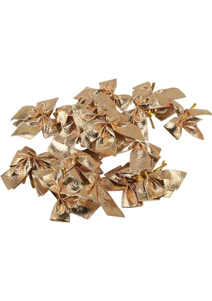 24 Adet Dekorasyon Süsü Asılı Fiyonk Kelebek Dekor Ağacı Sevimli Noel Ağacı (24 Adet, Altın) (Yurt Dışından) fırsatları