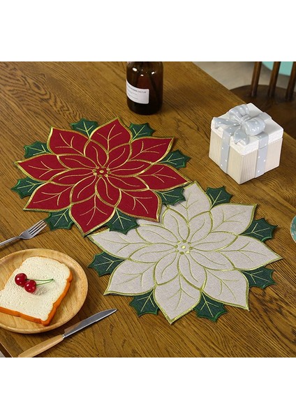 Tatil Noel Işlemeli Amerikan Servisleri Aplike Atatürk Çiçeği Amerikan Servisleri Masa Dekorasyonu Için Noel Çiçekli Amerikan Servisleri (Yurt Dışından) modelleri