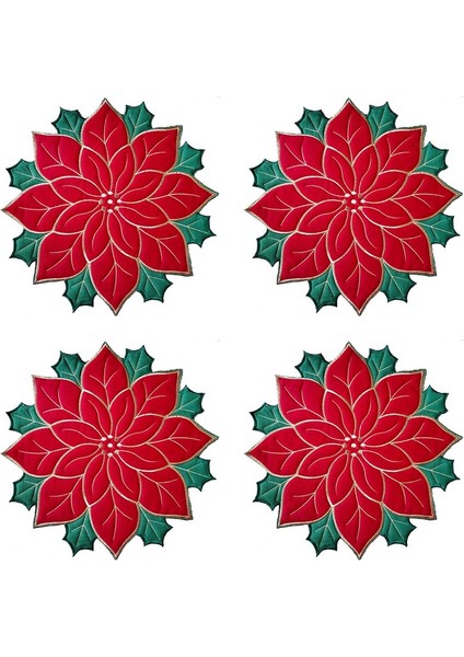 Tatil Noel Işlemeli Amerikan Servisleri Aplike Atatürk Çiçeği Amerikan Servisleri Masa Dekorasyonu Için Noel Çiçekli Amerikan Servisleri (Yurt Dışından) fırsatları