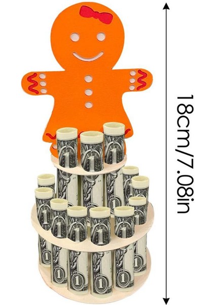 Nakit Tutucu Düzenleyici Ahşap Noel Para Tutucu El Yapımı Asılabilir Dekoratif Çıkarılabilir Nakit Tutucu Oturma Odası Için (Yurt Dışından)