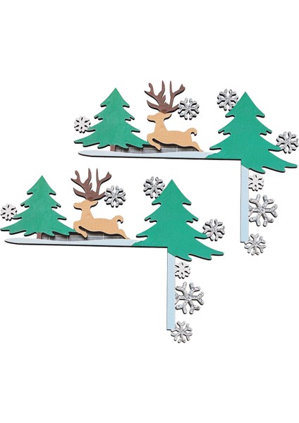 Noel Kapı Üstü Süsleri, Kapı Üstü Çerçeve Köşe Tabela Süslemeleri, Ev Dekorasyonu Için Ev Çerçeve Dekor Süsü (Yurt Dışından)