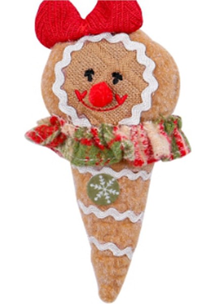 Noel Figür Serisi Kumaş Uzun Bacaklı Pencere Dekorasyonu Noel Ağacı Dekoru Noel (D) (Yurt Dışından)