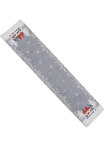 Gri Noel Masa Örtüsü Noel Dekorasyon Malzemeleri Kumaş Masa Örtüsü Noel Masa Dekorasyonu (Yurt Dışından) indirimleri