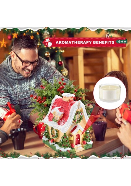 Ev Için Koku Noel Masa Süslemeleri ve Süsleri Kar Aromaterapi Yağ Brülörü Karanlıkta Parlayan Tütsü Brülörü (Yurt Dışından) indirimleri
