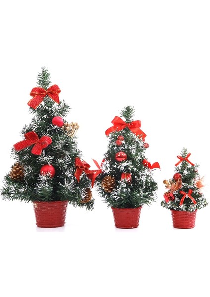 Mini Masaüstü Ağaç Ev Noel Küçük Masaüstü Dekorasyon Parti Süsü Aile, Kırmızı (Yurt Dışından) fiyatları