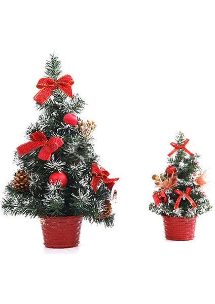 Mini Masaüstü Ağaç Ev Noel Küçük Masaüstü Dekorasyon Parti Süsü Aile, Kırmızı (Yurt Dışından) fırsatları