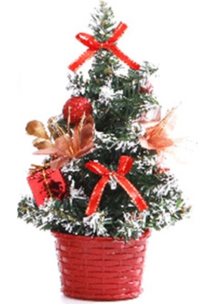 Mini Masaüstü Ağaç Ev Noel Küçük Masaüstü Dekorasyon Parti Süsü Aile, Kırmızı (Yurt Dışından) indirimleri