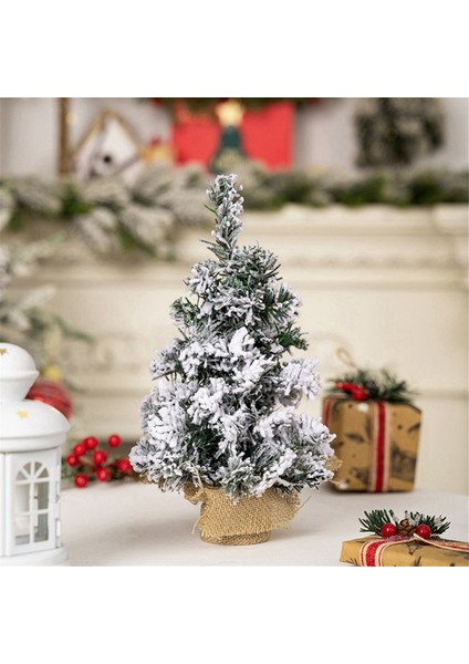 6'lı Paket Yapay Mini Noel Ağacı Masaüstü Mini Noel Ağacı Kendin Yap Tatil Iç Mekan Dekorasyonları (Yurt Dışından)