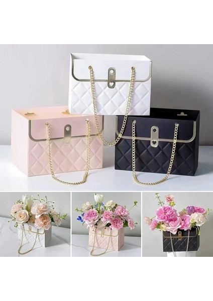 16 Adet Çiçek Kutusu Gül Paketleme Kutusu Sevgililer Günü Doğum Günü Partisi Hediyeleri Ambalaj Kağıdı Torbası Hediye Kutusu, C (Yurt Dışından) indirimleri