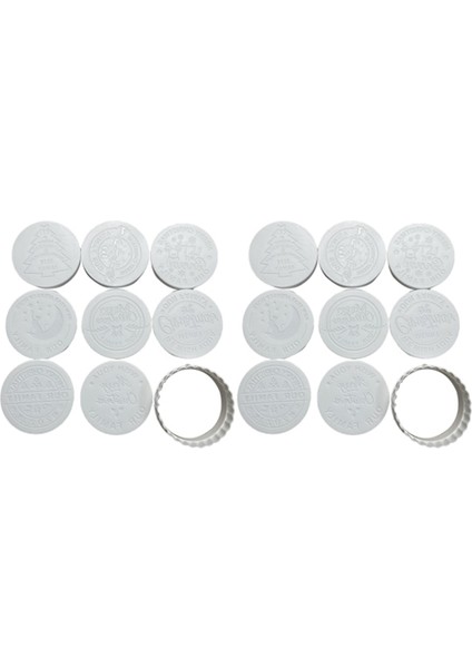 Noel Kurabiye Kalıbı Noel Fondan Yuvarlak Kurabiye Pişirme Seti Cupcake Süsleme Kurabiye Kalıbı (Yurt Dışından) fiyatları