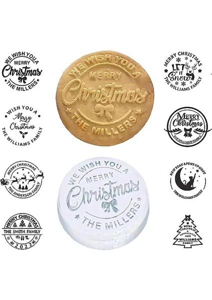 Noel Kurabiye Kalıbı Noel Fondan Yuvarlak Kurabiye Pişirme Seti Cupcake Süsleme Kurabiye Kalıbı (Yurt Dışından) indirimleri