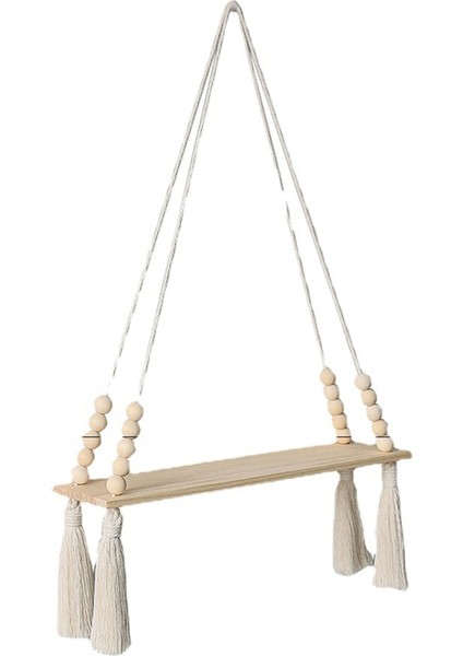 Yatak Odası Oturma Odası Için Duvara Monte Ahşap Dekorasyon Rafları Boho Dekor (Yurt Dışından)