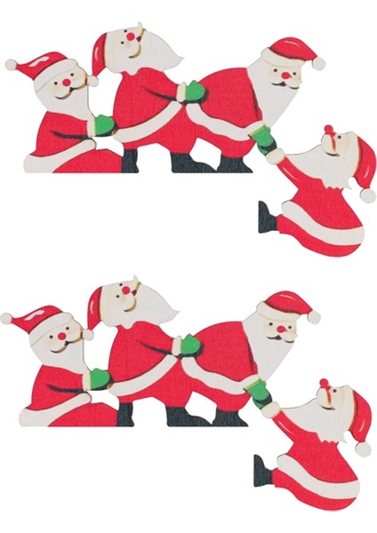 2 Adet Ahşap Noel Kapı Çerçevesi Süslemeleri Noel Ev Kapıları Duvarları Partileri Için (Yurt Dışından) modelleri