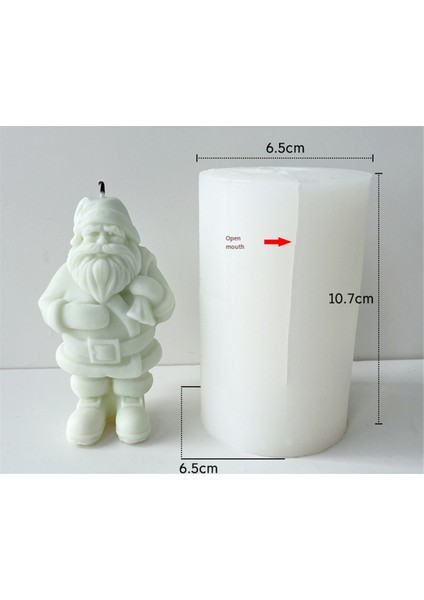 3D Kendin Yap Sevimli Noel Baba Mum Silikon Kalıbı Noel Baba Çikolatalı Kek Sabunu (Yurt Dışından) fiyatları