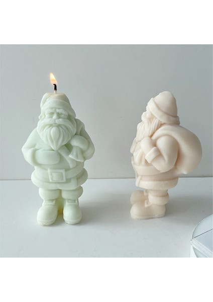 3D Kendin Yap Sevimli Noel Baba Mum Silikon Kalıbı Noel Baba Çikolatalı Kek Sabunu (Yurt Dışından) modelleri