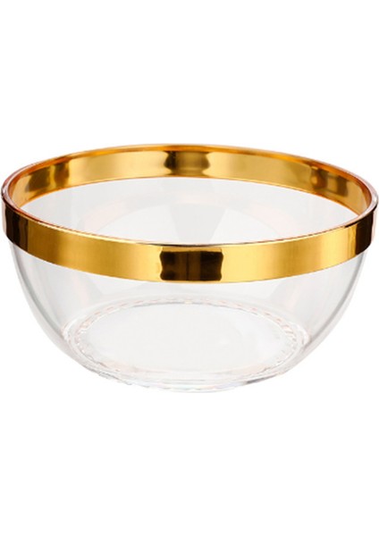 Plastik Punç Kasesi, Düğünler, Barbeküler, Kokteyller, Salatalar, Atıştırmalıklar Için Altın Kaplamalı Şeffaf Içecek Seti, Kolay Temizlenir (Yurt Dışından)