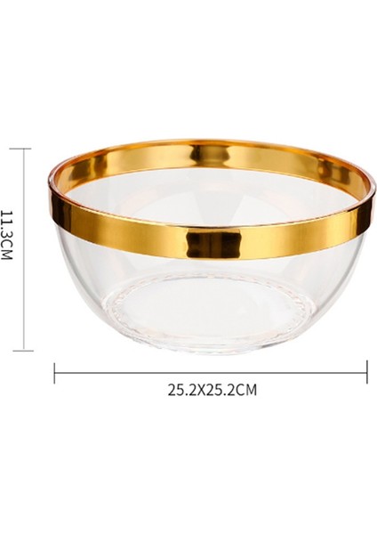 Plastik Punç Kasesi, Düğünler, Barbeküler, Kokteyller, Salatalar, Atıştırmalıklar Için Altın Kaplamalı Şeffaf Içecek Seti, Kolay Temizlenir (Yurt Dışından) indirimleri