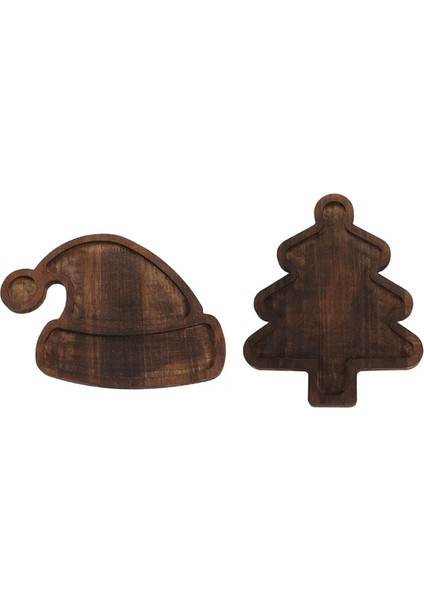 Noel Ağacı Tepsisi Sevimli Ev Ahşap Meyve Yemek Tabağı Kek Tatlı Tabağı Eğlence, Kahvaltı, Sehpa (Yurt Dışından) fırsatları