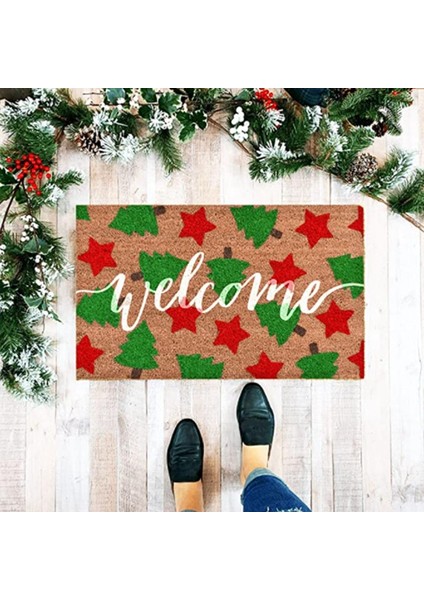 Kapı Paspası Iç Mekan Girişi Noel Kapı Paspasları Hoş Geldiniz Halısı Ön Kapı Paspası Süslemeleri Noel Banyo Halısı (Yurt Dışından) fiyatları