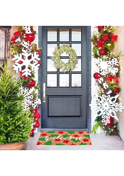 Kapı Paspası Iç Mekan Girişi Noel Kapı Paspasları Hoş Geldiniz Halısı Ön Kapı Paspası Süslemeleri Noel Banyo Halısı (Yurt Dışından) modelleri