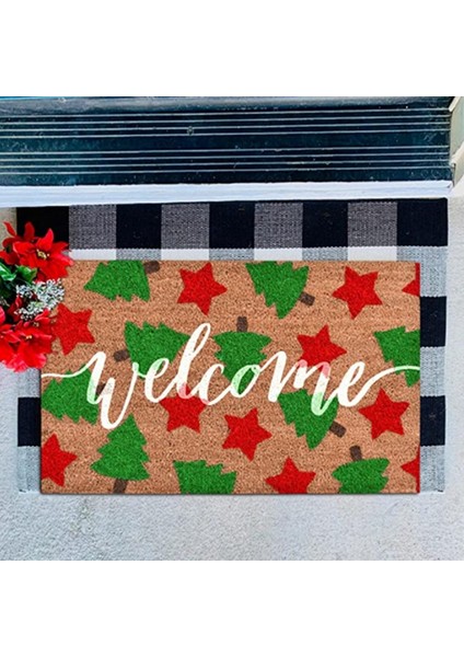 Kapı Paspası Iç Mekan Girişi Noel Kapı Paspasları Hoş Geldiniz Halısı Ön Kapı Paspası Süslemeleri Noel Banyo Halısı (Yurt Dışından) fırsatları