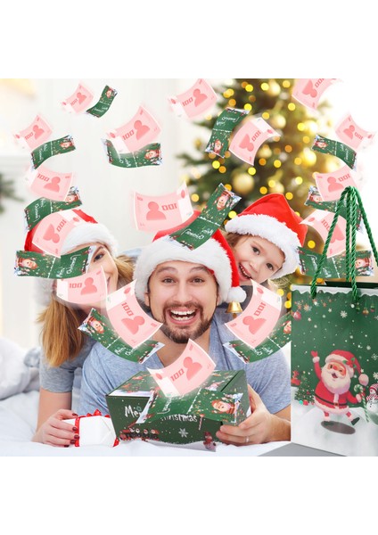 Noel Para Kutusu Seti Hediye Kutusu Patlaması Para Için Noel Para Kutusu Nakit Hediye Çekmecesi (Yeşil 16 Adet) (Yurt Dışından) fırsatları