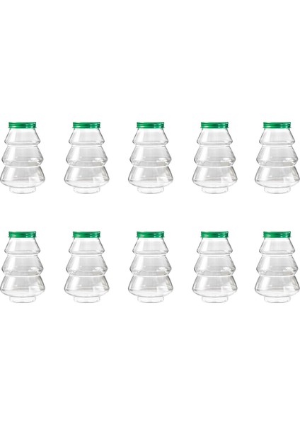 Noel Ağacı Şeker Kavanozu Çocuk Hediyesi Kendin Yap Hediye Şeker Bisküvi Atıştırmalık Yeni Yıl Dekorasyon Kutusu Yeşil Kapak (Yurt Dışından)