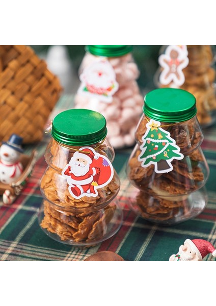 Noel Ağacı Şeker Kavanozu Çocuk Hediyesi Kendin Yap Hediye Şeker Bisküvi Atıştırmalık Yeni Yıl Dekorasyon Kutusu Yeşil Kapak (Yurt Dışından) fırsatları