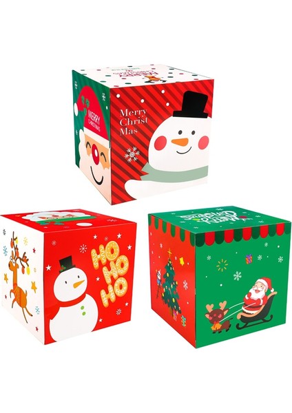 Noel Şekerleme Paketleme Kutusu Küçük //noel Baba Şekerleme Kutusu 25 Cm/9,84 Inç Kapaklı Tatil Şekerleme Kutusu Noel (Yurt Dışından) fiyatları