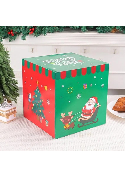 Noel Şekerleme Paketleme Kutusu Küçük //noel Baba Şekerleme Kutusu 25 Cm/9,84 Inç Kapaklı Tatil Şekerleme Kutusu Noel (Yurt Dışından) indirimleri