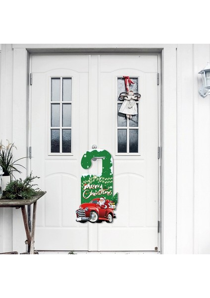 6 Adet Noel Kapı Tokmağı Askısı Dekorasyonu Noel Kapı Tokmağı Süsü Tabelası Noel Kapı Kolu Kolye (Yurt Dışından) indirimleri