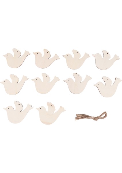 Düğün Dilek Ağacı Veya Süsü Için 10 Adet/takım Ahşap (Yurt Dışından)