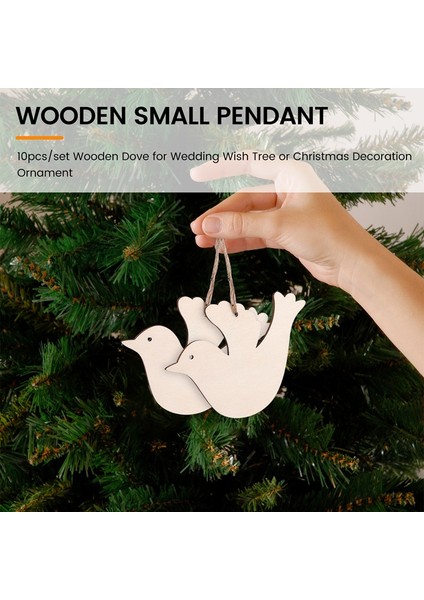 Düğün Dilek Ağacı Veya Süsü Için 10 Adet/takım Ahşap (Yurt Dışından) indirimleri